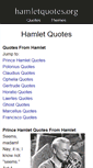 Mobile Screenshot of hamletquotes.org